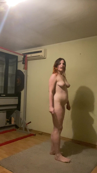 Doing Exercises - Everyday Naked at Home
