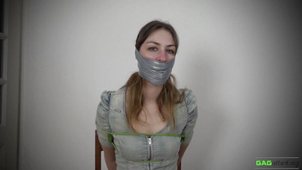 Pearl - PVC tape gagged
