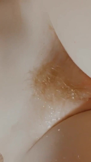 Cuming on My Hairy Petite Pussy