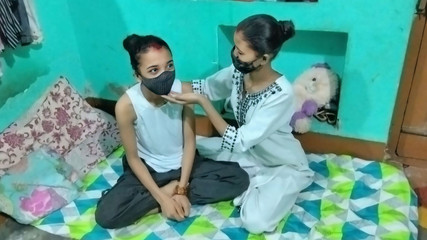 Nanad Bhabhi with Boyfriend BBC Threesome Sex Video, Indian Stepsister and Stepsister-in-law Fuck by Boyfriend XXX Video