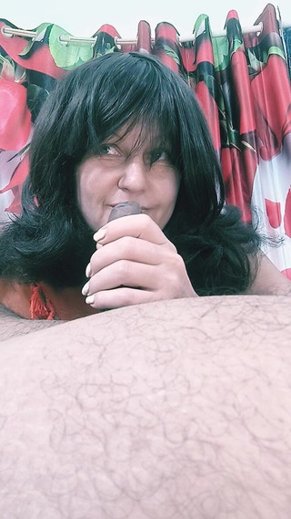 A Beautiful Girl Is Licking Ass and Playing.