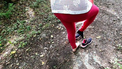 Naked Hiking Through the Woods and Getting Slapped