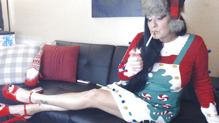 Two cigarettes' in a row Xmas treat