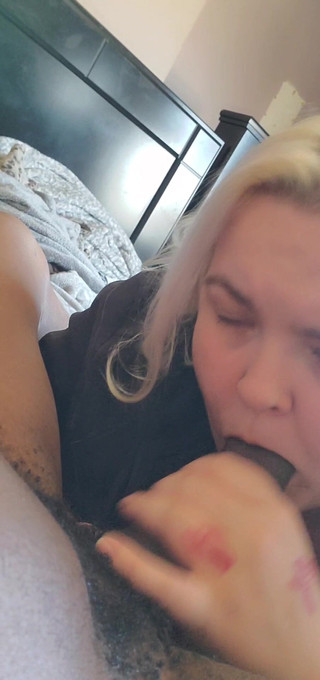 Sucking His Thick Black Cock