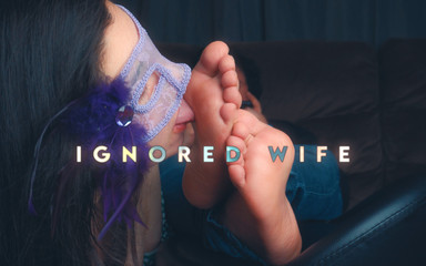 Ignored Wife Licks Husband Feet