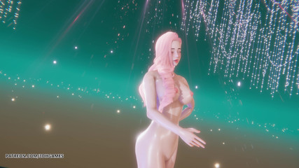 [mmd] (g)i-dle) - Hwaa Seraphine Sexy Naked Dance League of Legends Hentai Uncensored 4K 60fps