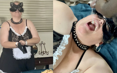 Big Ass Big Tits Hot Blonde Milf SSBBW Maid Fucked By Black Guy In Wet Juicy Pussy With Cum In Mouth