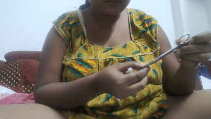 Playing with Herself Is a Part of Her Routine