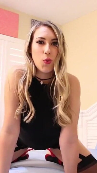 Kimber Lee Hot Femdom JOI in Tight Black Dress