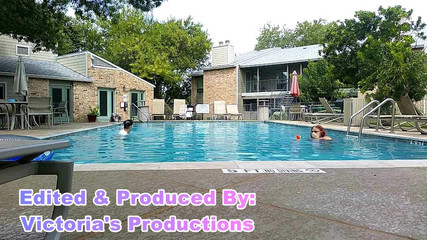 BBW Nurse Vicki and Handsome Harry in Pool Battle