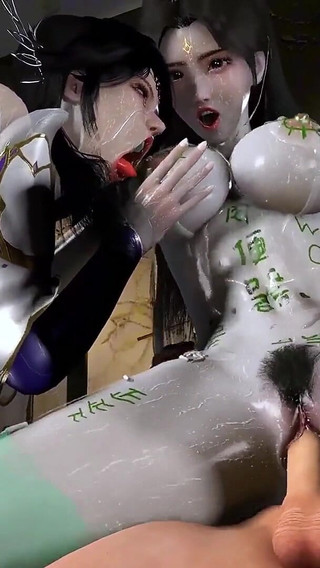 Threesome Pixel Passion: 3D Girl Fantasy - 3D Animation Hentai