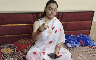 The servant left the landlady