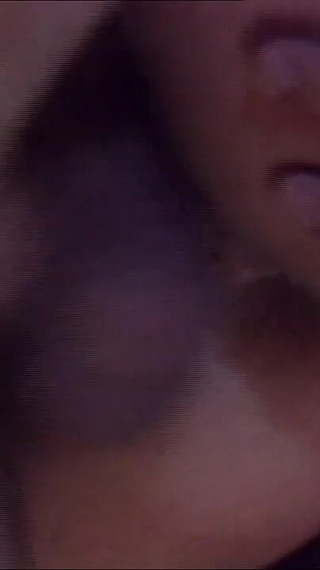 Brunette Young Lady Suck a Big Cock of His Stepbrother