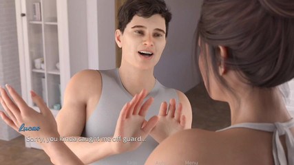 Two Beautiful Women's Conversation with a Cute Boy