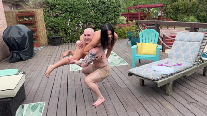 Nude Lift and Carry Featuring Nadia White and Baxx
