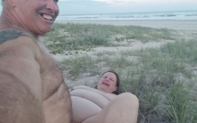 Sexy BBW Beach Fuck