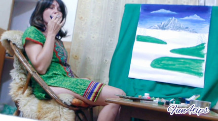 Hot Girl Perfect Smoking Art