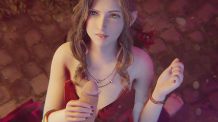 Aerith Facial in Red Dress