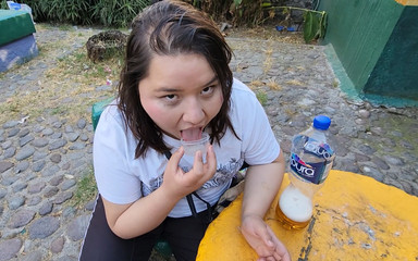 Gape My Asshole with Your Cock and Give Me Your Cum and Piss to Drink It in Public