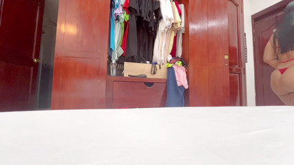 Big Ass Maid Seduces While Changing Clothes