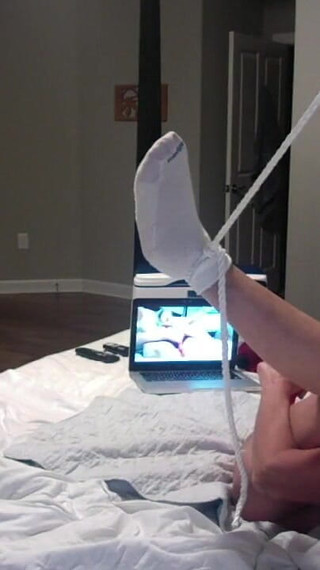 Hot Mature Granny Masturbates While Hubby Watches Strokes His Cock