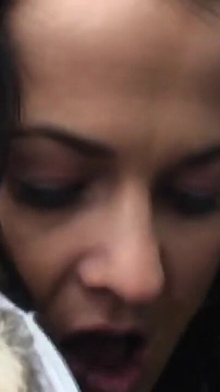 Naughty milf loves to suck a stranger's cock outdoors