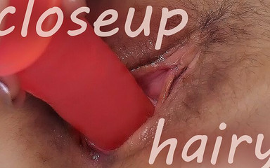 My hairy pussy hungry for this dildo