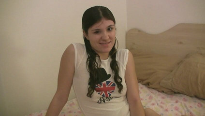 Young Brunette Fucks Dildo And Sucks Big Cock