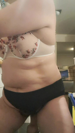 Stepmom Riding Dildo in Kitchen