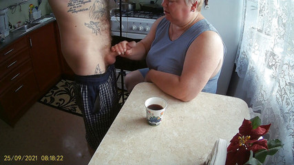 Jerked off the sperm into my coffee glass