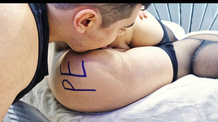 Sitting in His Face with Nylon Pantyhose