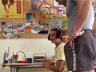 Amazing young whore rides dick