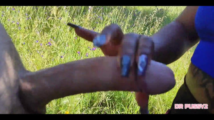 Black Asshole to Get Revenge for Cheating, Sucks and Fucks White Dick Out in Nature