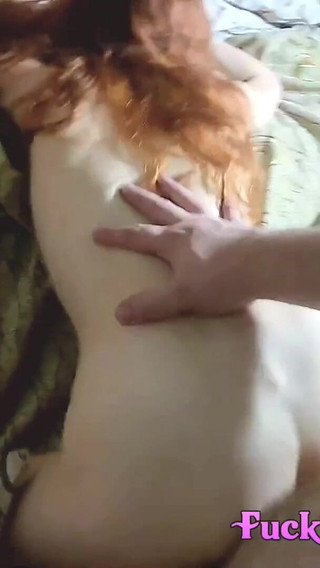 Skinny Redhead Slut Fucked Rough Doggystyle