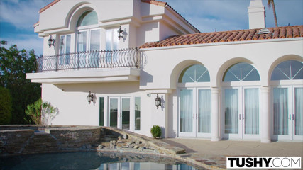 TUSHY Busty Brunette Gets Her Ass Dominated By Boss