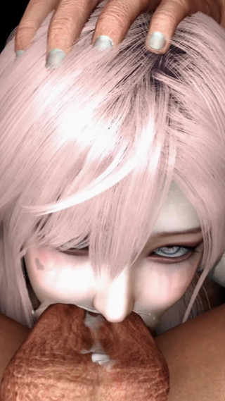 3D Cute Asian Slut with Pink Got Her Asshole Fucked so Hard