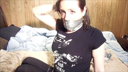 Panty stealer's selfgag experiment! (episode 2 of 2)