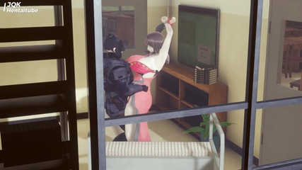 Get Fuck with Batman at Library - Hentai 3D 03