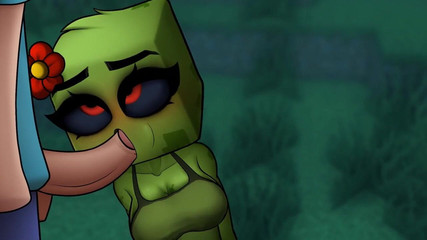 Minecraft Hentai Horny Craft - Part 8 - Creeper Blowjob by Loveskysan69