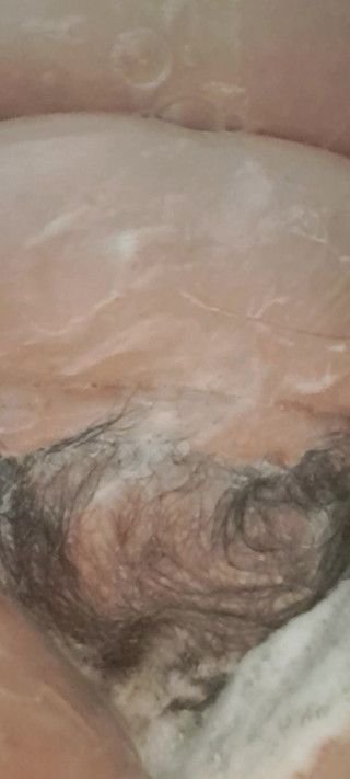 Mature MILF in the Shower with Wet Soapy Tits and Pussy