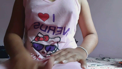 Hot Indian Amateur College Girl Plays with Natural Tits