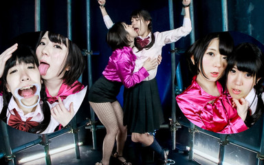 Intimate Face Licking Bondage - Mio and Reina's Sensual Lesbian Bond