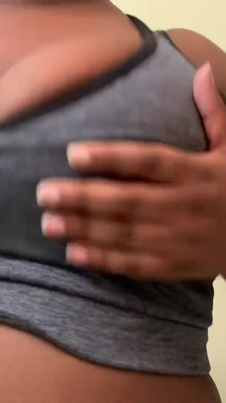 Bouncing Squeezing My Huge Boobs Togather Squeezing My Nipples