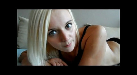 Teen blonde talks dirty