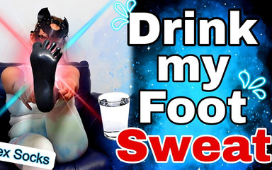 Slurp My Foot Sweat Latex Femdom Slave BDSM