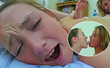 Amateur teen with a tattooed MILF