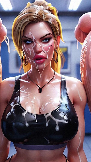 BDSM Sex Hot Blonde Girl in Gym,curvy Woman with Big Tits, Big Dick, Creampie, Cumshot,gangbang