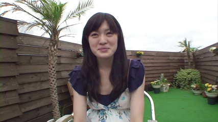 Sweet asian chick drains hard cock in POV