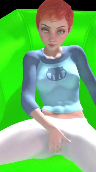 Gwen Tennyson Rubbing Her Clit. Hentai Parody