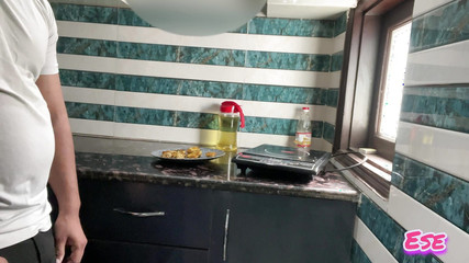 Stepaunty's Boobs Sucked in the Kitchen